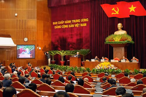 Hội nghị Trung ương 10 vừa qua tiếp tục bàn về về vấn đề ngăn chặn tiêu cực, suy thoái phẩm chất đạo đức trong Đảng. Ảnh: VGP.