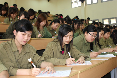 Phấn đấu đến hết năm 2018 có 60% đến 70% sinh viên học tập tập trung tại trung tâm Giáo dục Quốc phòng an ninh.