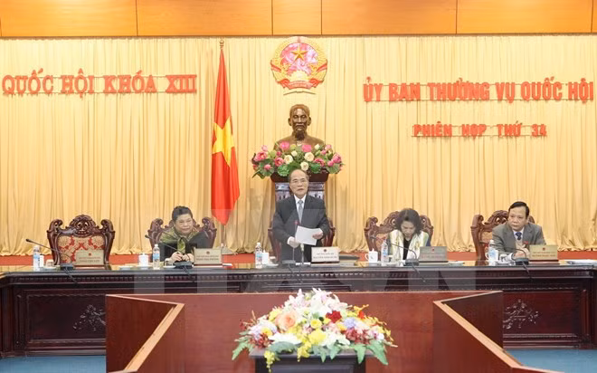 Chủ tịch Quốc hội Nguyễn Sinh Hùng nhấn mạnh, cần nhận thức sâu sắc đây là sự kiện đối ngoại có ý nghĩa chính trị, xã hội quan trọng với quy mô lớn, mang tính toàn cầu tổ chức tại Việt Nam. Ảnh: TTXVN.