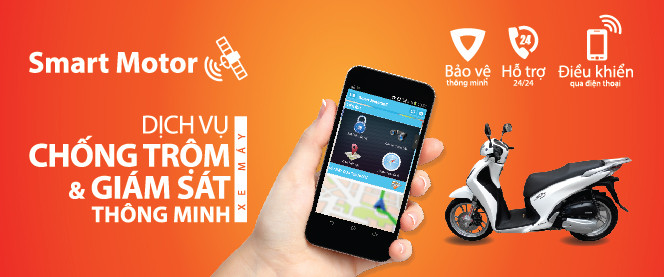 Dịch vụ chống trộm và giám sát xe máy thông minhSmart Motor.