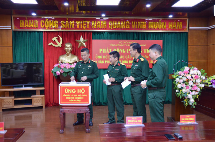 Tổng Công ty xây dựng Lũng Lô phát động quyên góp ủng hộ đồng bào miền Trung. Tổng Công ty xây dựng Lũng Lô phát động quyên góp ủng hộ đồng bào miền Trung.