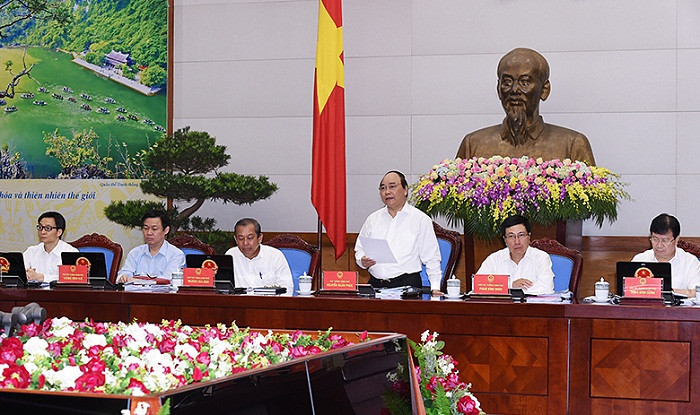 Thủ tướng Nguyễn Xuân Phúc nhấn mạnh, Chính phủ quyết tâm chống tham nhũng, nói không với tiêu cực, lãng phí. ảnh: VGP. Thủ tướng Nguyễn Xuân Phúc nhấn mạnh, Chính phủ quyết tâm chống tham nhũng, nói không với tiêu cực, lãng phí. ảnh: VGP.