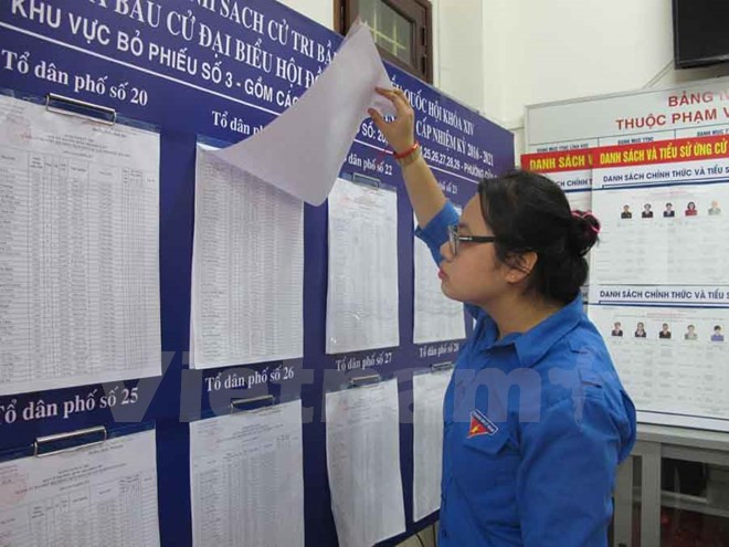 Đoàn Thanh niên tích cực tuyên truyền Luật bầu cử cho các bạn trẻ lần đầu tham gia bỏ phiếu.