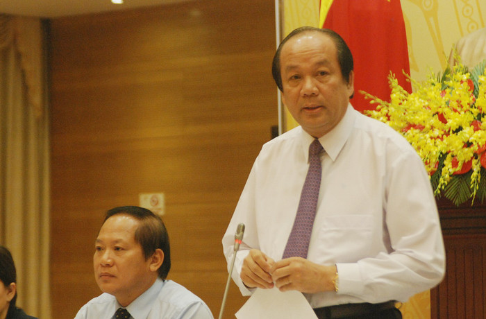 Bộ trưởng Mai Tiến Dũng cho biết, Thủ tướng yêu cầu chấn chỉnh tình trạng thực thi pháp luật, kỷ cương phép nước không nghiêm. ảnh: Ngọc Quang. Bộ trưởng Mai Tiến Dũng cho biết, Thủ tướng yêu cầu chấn chỉnh tình trạng thực thi pháp luật, kỷ cương phép nước không nghiêm. ảnh: Ngọc Quang.