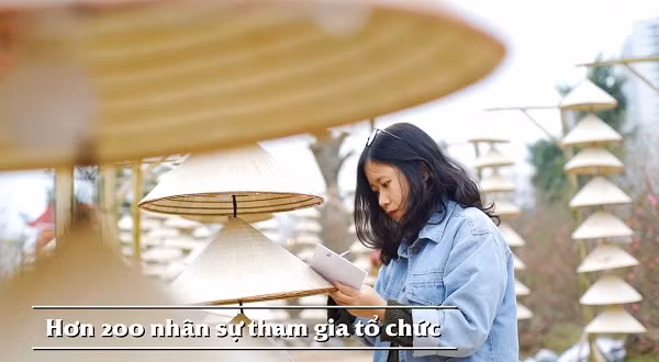 Hơn 200 nhân sự dày công tỉ mỉ trong từng khâu tổ chức, làm việc không ngày nghỉ, mang tới trải nghiệm du xuân độc đáo, riêng có tại Vinhomes Ocean Park.