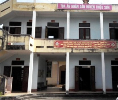 TAND huyện Triệu Sơn, tỉnh Thanh Hóa. Ảnh: Giáo dục Việt Nam