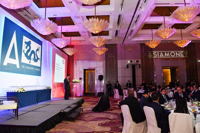 Toàn cảnh Lễ trao giải thưởng của Tạp chí Asiamoney. Toàn cảnh Lễ trao giải thưởng của Tạp chí Asiamoney.
