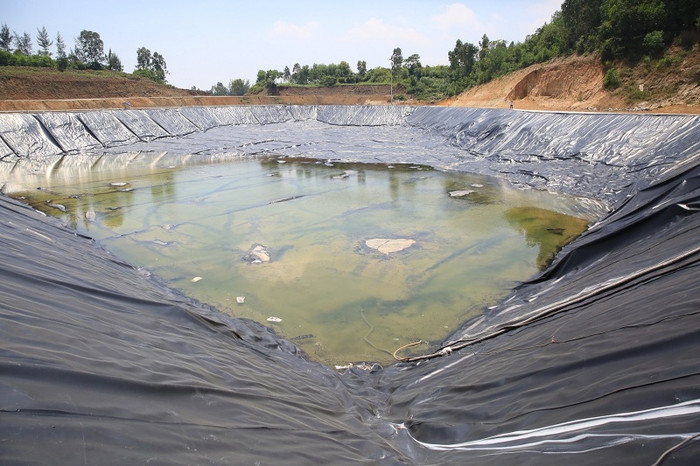 Hồ Cigar đã cơ bản hoàn thành, sẵn sàng chứa nước thải lắng đục.