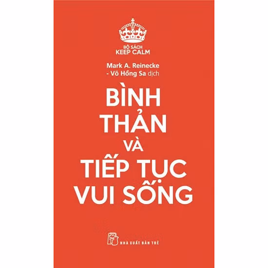 Bìa cuốn sách “Bình thản và tiếp tục vui sống” (Ảnh: tác giả cung cấp).