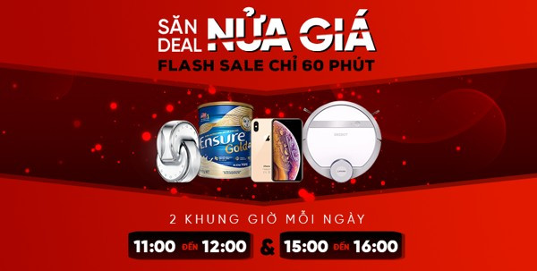 Những sản phẩm HOT nhất sẽ có mặt trong Flash sale 60 phút.
