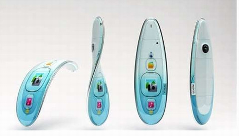 9. Điện thoại dẻo của Nokia: Ý tưởng thiết kế này phức tạp hơn cả về khả năng trong suốt và kiểu dáng. Người dùng có thể xoắn, bẻ gập và rung lắc khi sử dụng các tính năng của điện thoại. 9. Điện thoại dẻo của Nokia: Ý tưởng thiết kế này phức tạp hơn cả về khả năng trong suốt và kiểu dáng. Người dùng có thể xoắn, bẻ gập và rung lắc khi sử dụng các tính năng của điện thoại.