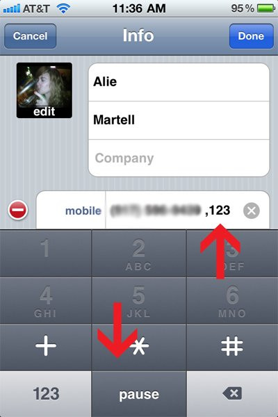 Sẽ có nhiều người sử dụng nhiều số điện thoại và để lưu những số điện thoại này trên iPhone của mình, bạn hãy bấm vào nút + * # rồi bấm vào Wait hoặc Pause. Vậy là bạn đã có thể thêm nhiều số điện thoại vào cùng một liên lạc trong danh bạ được rồi.