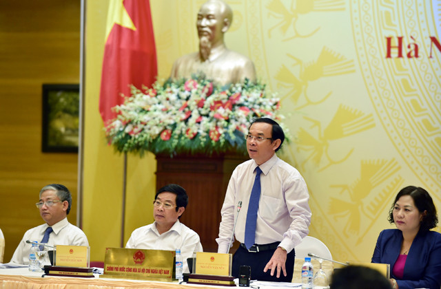 Bộ trưởng, Chủ nhiệm Văn phòng Chính phủ cho biết, Thủ tướng yêu cầu xử lý nghiêm cá nhân và tổ chức nếu vi phạm tại công trình số 8B phố Lê Trực. ảnh: VGP.