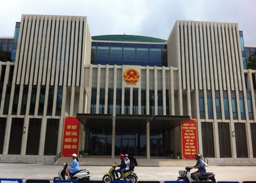 Nhà Quốc hội nhìn từ đường Độc lập. Ảnh: Ngọc Quang