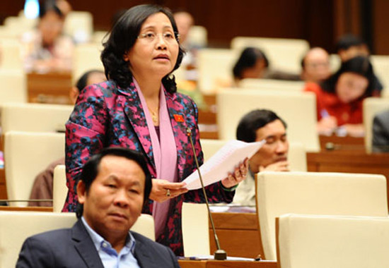 Đại biểu Quốc hộ iNguyễn Thị Hồng Hà. Ảnh: TTBC.