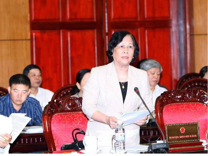 Bà Phạm Thị Hải Chuyền - Bộ trưởng Bộ Lao động, Thương binh và Xã hội. Ảnh: Thanh tra.