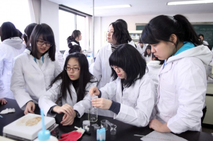 Cán bộ giáo viên của trường năm 2011 là 465 trong đó có 58 giáo viên nước ngoài. Số sinh viên theo học tại trường là 15.900 sinh viên, trong đó có 54 sinh viên (bao gồm cả đại học và cao học) là người Việt Nam. Với các chuyên ngành học đa dạng như: Giáo dục tiếng Hàn Quốc, Kinh doanh, Kinh tế, Truyền thông, Quảng cáo, Thiết kế, Mỹ thuật công nghiệp. Khoa, ngành đào tạo tại đây rất đa dạng và quy mô, bao gồm cả hệ đại học và cao học. (Ảnh: Rất nhiều học sinh nữ tham gia học tại trường). Cán bộ giáo viên của trường năm 2011 là 465 trong đó có 58 giáo viên nước ngoài. Số sinh viên theo học tại trường là 15.900 sinh viên, trong đó có 54 sinh viên (bao gồm cả đại học và cao học) là người Việt Nam. Với các chuyên ngành học đa dạng như: Giáo dục tiếng Hàn Quốc, Kinh doanh, Kinh tế, Truyền thông, Quảng cáo, Thiết kế, Mỹ thuật công nghiệp. Khoa, ngành đào tạo tại đây rất đa dạng và quy mô, bao gồm cả hệ đại học và cao học. (Ảnh: Rất nhiều học sinh nữ tham gia học tại trường).