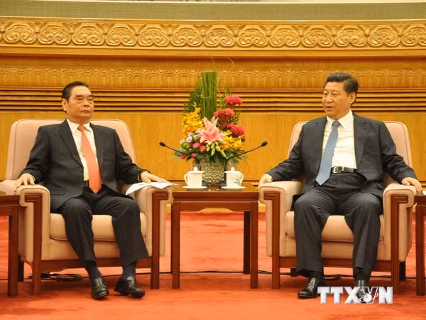 Thường trực Ban Bí thư Lê Hồng Anh hội kiến với Tổng Bí thư, Chủ tịch nước Trung Quốc Tập Cận Bình. Ảnh: TTXVN. Thường trực Ban Bí thư Lê Hồng Anh hội kiến với Tổng Bí thư, Chủ tịch nước Trung Quốc Tập Cận Bình. Ảnh: TTXVN.
