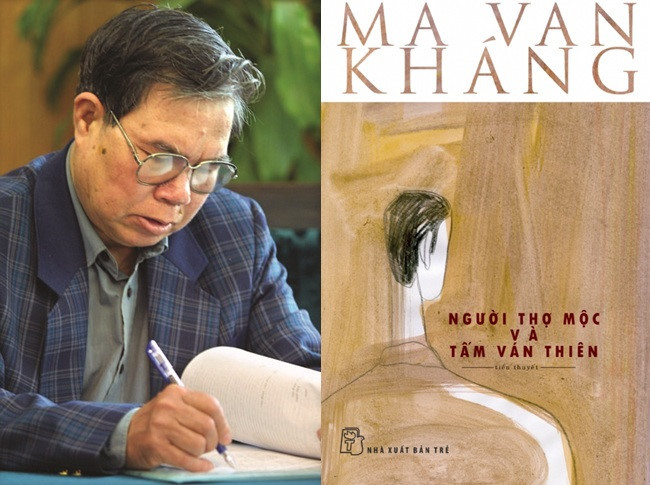 Nhà văn Ma Văn Kháng với tiểu thuyết &quot;Người thợ mộc và tấm ván thiên&quot; (Ảnh minh họa: toquoc.vn)