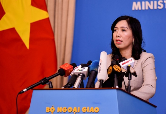 Người phát ngôn Bộ Ngoại giao Việt Nam Lê Thị Thu Hằng. Người phát ngôn Bộ Ngoại giao Việt Nam Lê Thị Thu Hằng.