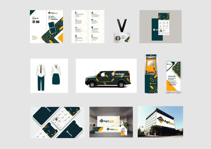 Thiết kế nhận diện thương hiệu Ngân hàng Nông nghiệp và Phát triển Nông thôn Việt Nam (Agribank) - Lĩnh vực: Thiết kế truyền thông