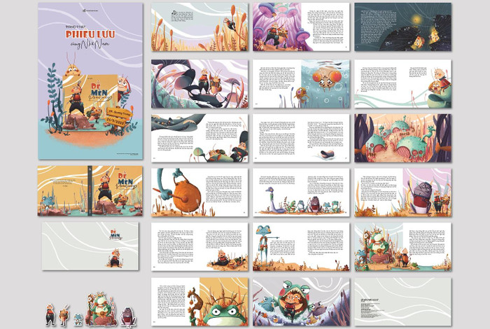 Minh hoạ Dế mèn phiêu lưu ký - Lĩnh vực: Thiết kế truyền thông