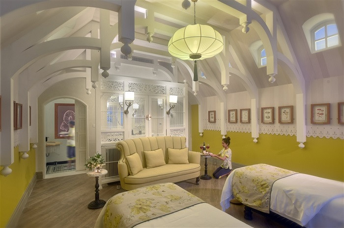 Nội thất spa hiện đại, trẻ trung tại khu JW Marriott Phu Quoc Emerald Bay. Nội thất spa hiện đại, trẻ trung tại khu JW Marriott Phu Quoc Emerald Bay.