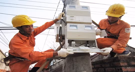 Chốt chỉ số công tơ điện.