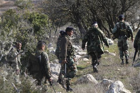 Lính Lebanon tuần tra tại khu vực biên giới phía nam với Israel hôm 29/11/2011 Lính Lebanon tuần tra tại khu vực biên giới phía nam với Israel hôm 29/11/2011