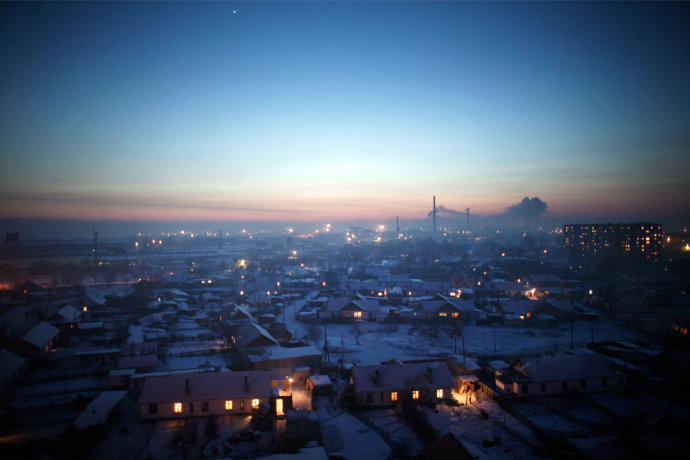 Hoàng hôn tại Kazakhstan ngày 3/3/2009