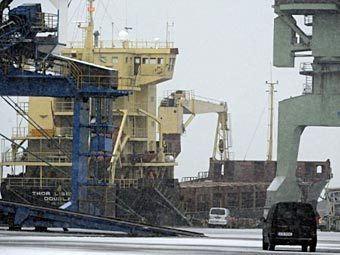 Tàu "Thor Liberty" tại cảng Phần Lan