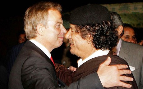 Thủ tướng Tony Blair và Đại tá Gaddafi Thủ tướng Tony Blair và Đại tá Gaddafi