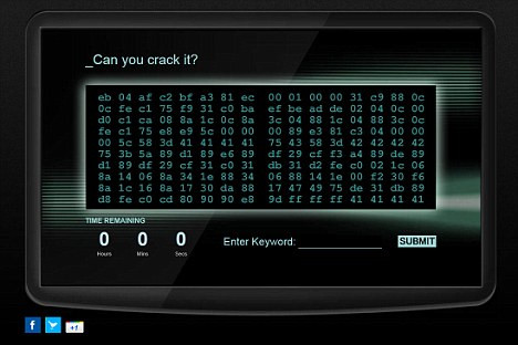 Đoạn mật mã được GCHQ đề ra để tìm kiếm các nhân viên tiềm năng có thể làm việc cho cơ quan này. Đoạn mật mã được GCHQ đề ra để tìm kiếm các nhân viên tiềm năng có thể làm việc cho cơ quan này.