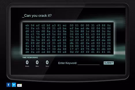 Đoạn mật mã được GCHQ đề ra để tìm kiếm các nhân viên tiềm năng có thể làm việc cho cơ quan này.