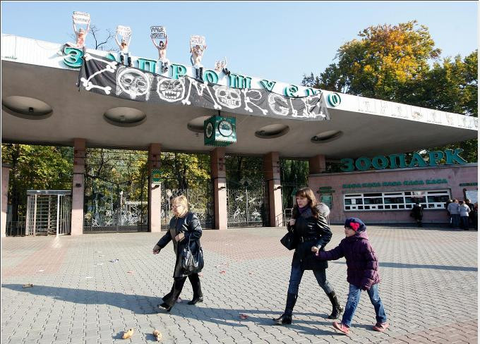 Phản đối ngược đãi động vật và ăn cắp tiền thức ăn, thuốc men của động vật tại vườn thú Kiev hôm 27/10 Phản đối ngược đãi động vật và ăn cắp tiền thức ăn, thuốc men của động vật tại vườn thú Kiev hôm 27/10