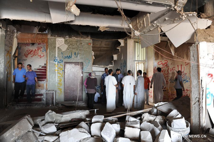 Bên trong tòa nhà House of Shame, ở Bab Al-azizia Bên trong tòa nhà House of Shame, ở Bab Al-azizia