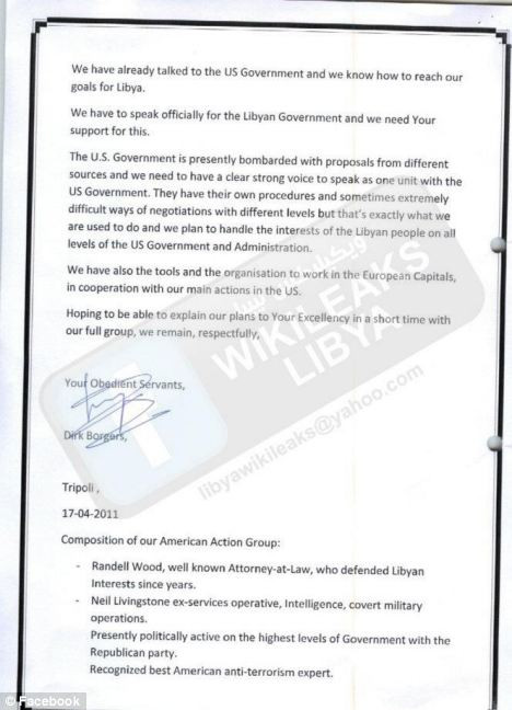 Bức thư đề ngày gửi là 17/4/2011 với tên tác giả bức thư cùng tên và chức danh và nhóm chuyên gia tư vấn