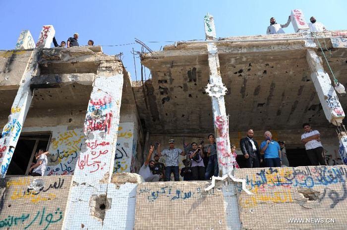 Bên trong tòa nhà House of Shame, ở Bab Al-azizia Bên trong tòa nhà House of Shame, ở Bab Al-azizia