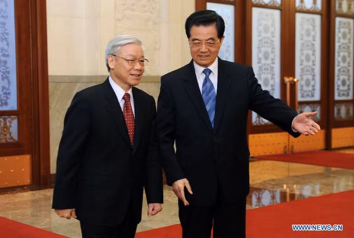 Tổng Bí thư Nguyễn Phú Trọng và Chủ tịch Trung Quốc Hồ Cẩm Đào Tổng Bí thư Nguyễn Phú Trọng và Chủ tịch Trung Quốc Hồ Cẩm Đào