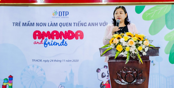 Bà Lương Thị Hồng Điệp - Trưởng Phòng Mầm non, Sở Giáo dục Thành phố Hồ Chí Minh. Bà Lương Thị Hồng Điệp - Trưởng Phòng Mầm non, Sở Giáo dục Thành phố Hồ Chí Minh.