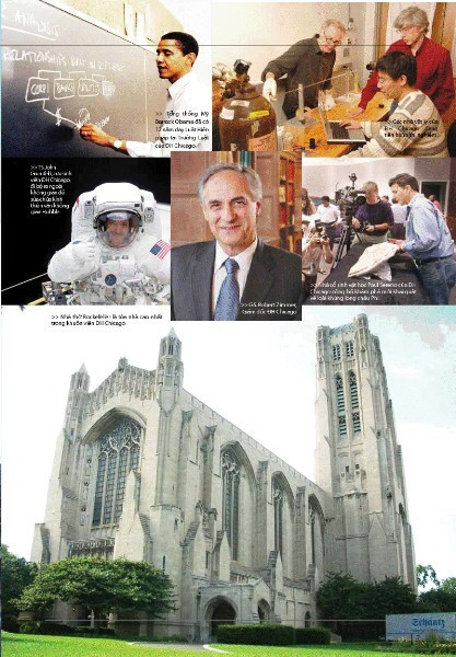 6. Đại học Chicago Vừa qua, đã có thống kê về số lượng tỷ phú đã học và tốt nghiệp ở đây là 13 người, và vì thế, vị trí của Đại học Chicago tăng 3 bậc so với trước đây, trong số những tỷ phú tốt nghiệp tại Đại học Chicago có những nhân vật nổi tiếng sau: Joseph Mansueto (chủ tịch tập đoàn Morningstar), David Rubenstein và William Conway (CEO của tập đoàn Carlyle)