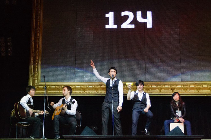 Tiết mục biểu diễn của band nhạc tại cuộc thi khu vực Tomsk. (Ảnh : Bảo Hưng) Tiết mục biểu diễn của band nhạc tại cuộc thi khu vực Tomsk. (Ảnh : Bảo Hưng)