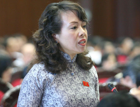 Bà Nguyễn Thị Kim Tiến - Bộ trưởng Bộ Y tế. Bà Nguyễn Thị Kim Tiến - Bộ trưởng Bộ Y tế.