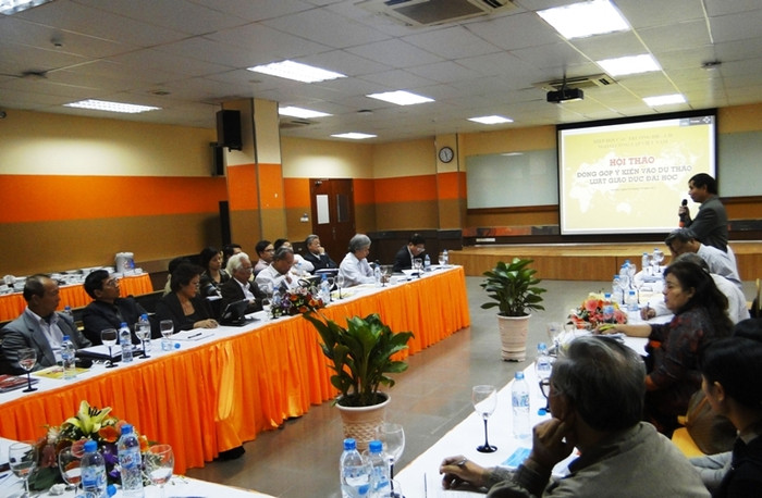 Hội thảo đóng góp ý kiến cho dự thảo luật giáo dục đại học của Hiệp hội ĐH, CĐ NCL khu vực phía Bắc