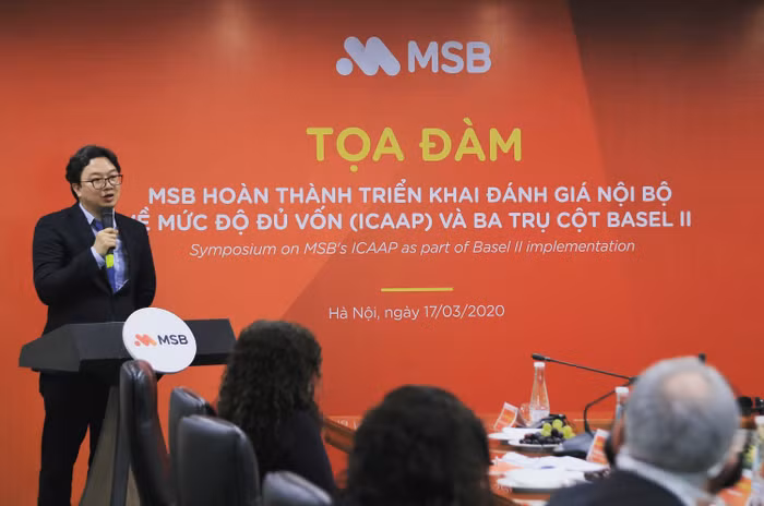MSB hoàn thành triển khai đánh giá nội bộ về mức độ đủ vốn (ICAAP) và ba trụ cột BASEL II. MSB hoàn thành triển khai đánh giá nội bộ về mức độ đủ vốn (ICAAP) và ba trụ cột BASEL II.