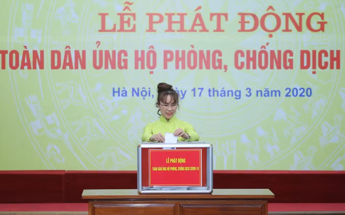 Đại diện HDBank tại buổi lễ phát động. Đại diện HDBank tại buổi lễ phát động.