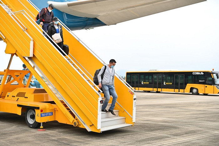 Sun Group đã áp dụng quy trình hàng không đặc biệt an toàn đón chuyến bay từ nước ngoài.