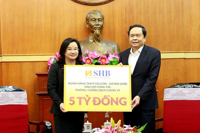 Ngân hàng SHB chung tay ủng hộ chống dịch COVID-19.