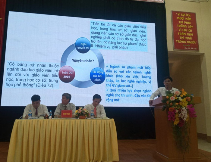 Hội thảo Mục tiêu, sứ mạng của các trường cao đẳng sư phạm trong giai đoạn hiện nay (Ảnh: BTC) Hội thảo Mục tiêu, sứ mạng của các trường cao đẳng sư phạm trong giai đoạn hiện nay (Ảnh: BTC)