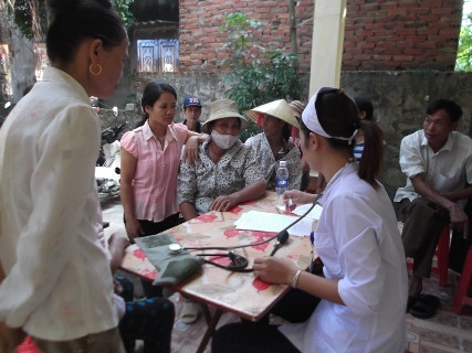 Công tác khám bệnh được diễn ra trong sáng ngày 10/10